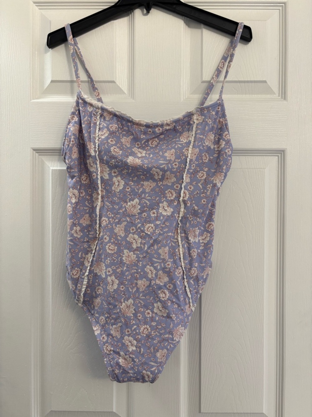 Shade & Shore Light Lavender Floral Bodysuit